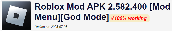 Roblox APK mod